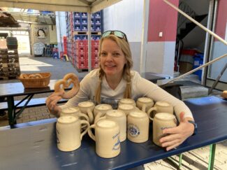 Dianna protecting the goods!